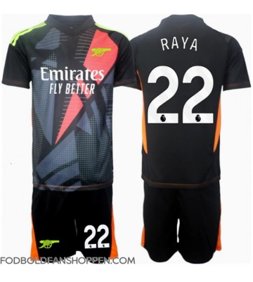 Arsenal David Raya #22 Målmand Tredjetrøje Børn 2024-25 Kortærmet (+ Korte bukser)